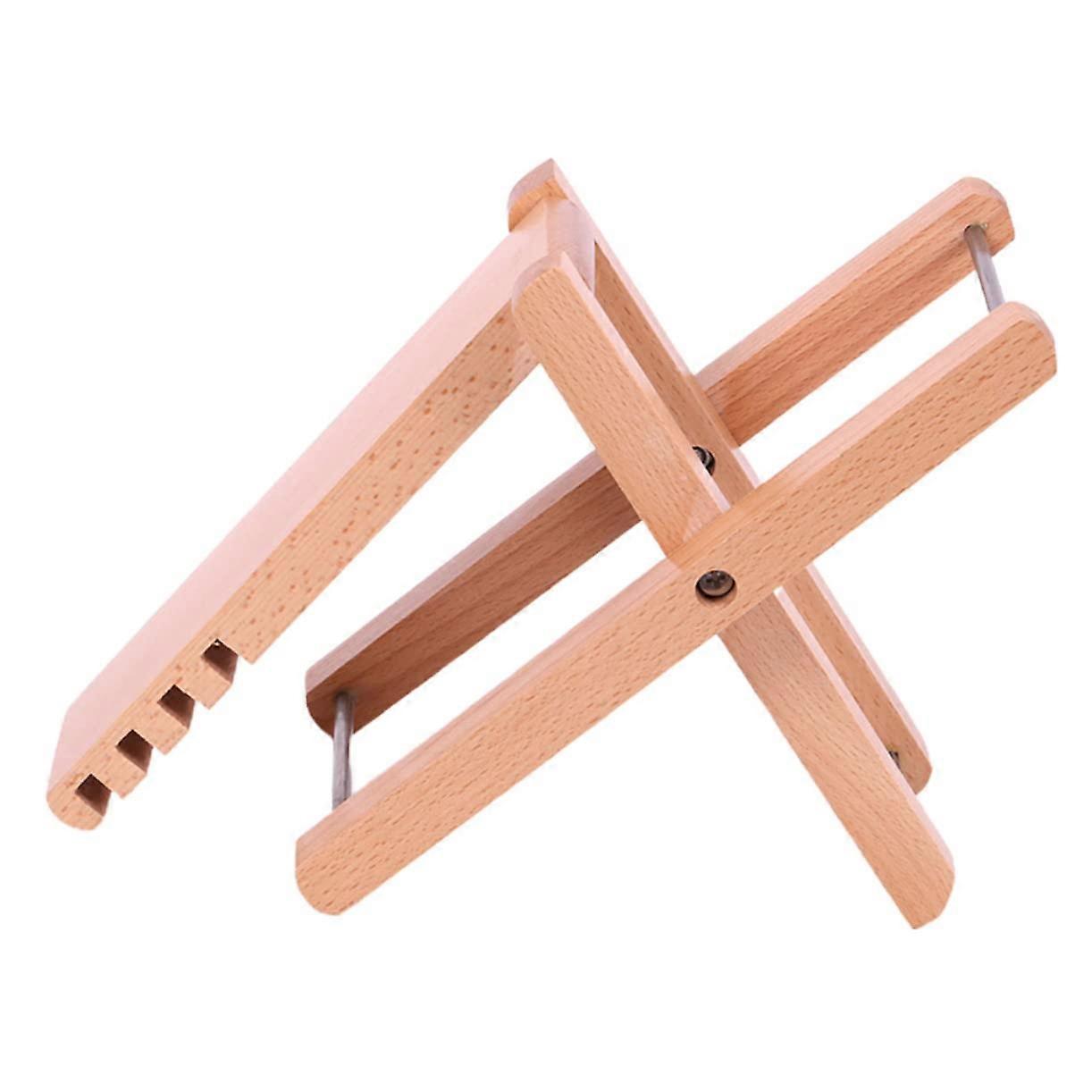 Adjustable Wooden Guitar Footstool with Foldable Design for Practice and Performance
