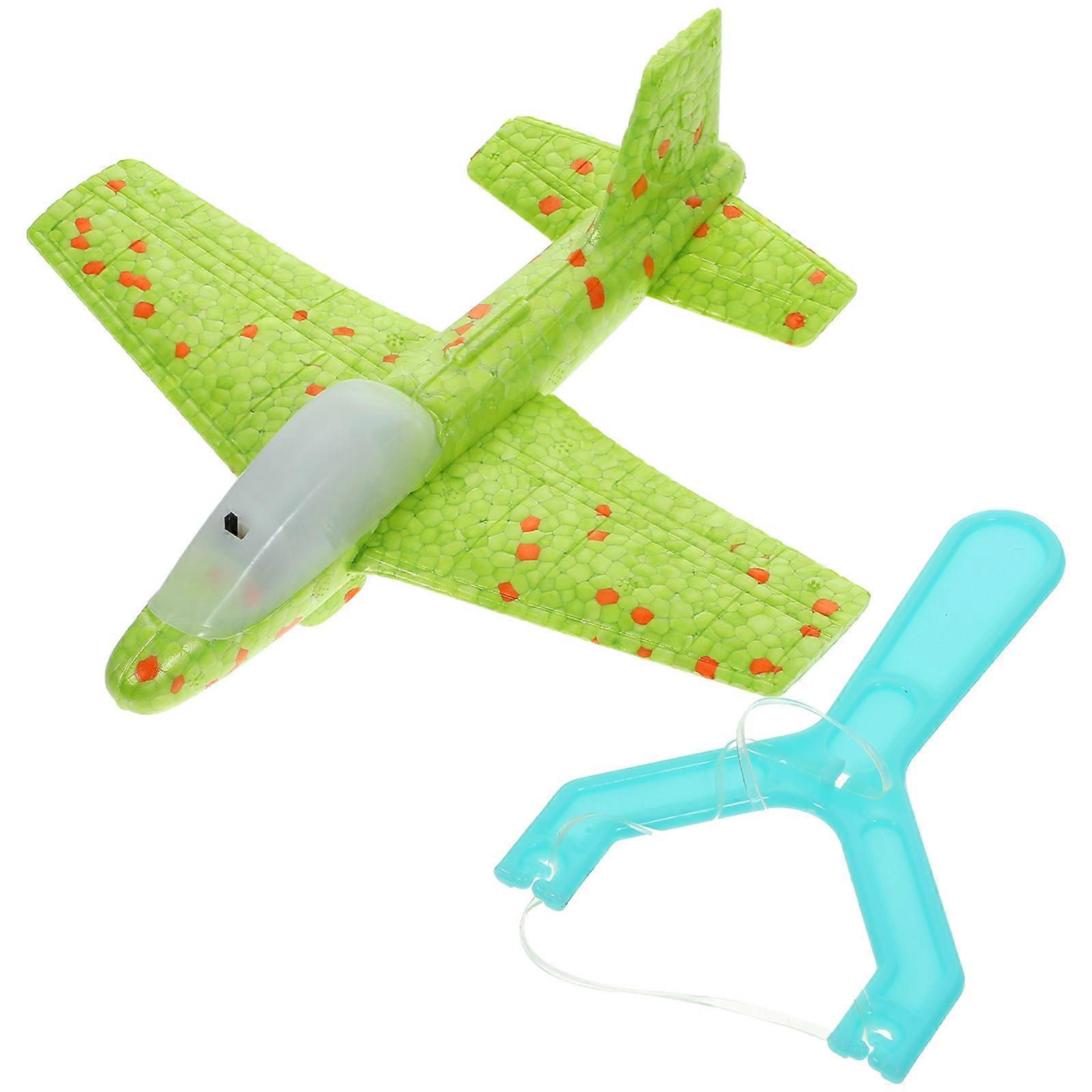 Artificial Airplane Model Glider for Playing 1Pcs Foams Green Flight Toy
