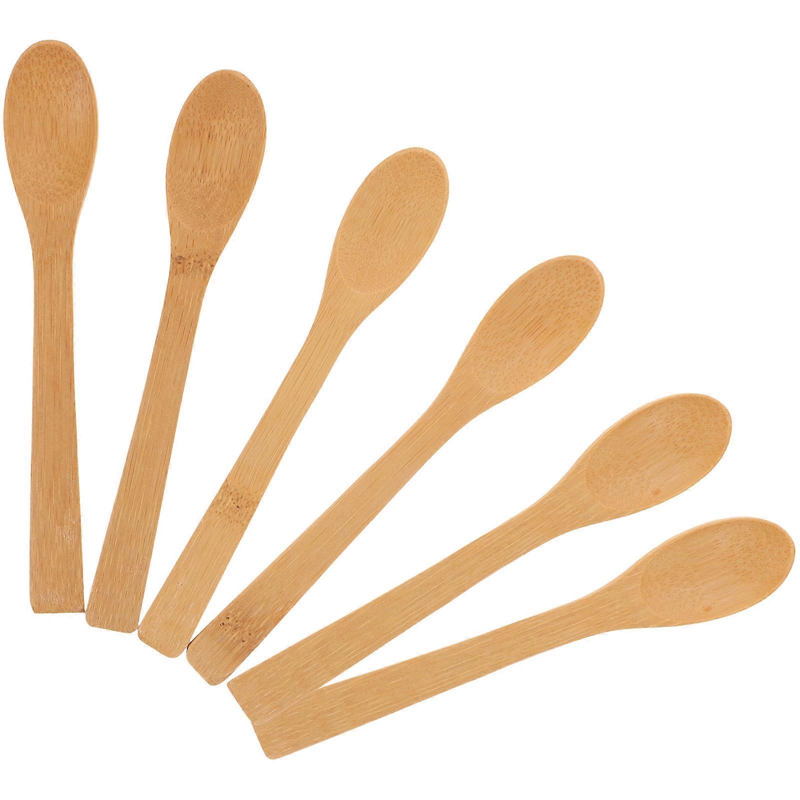 Reusable Bamboo Coffee Stirring for Household 6Pcs Set