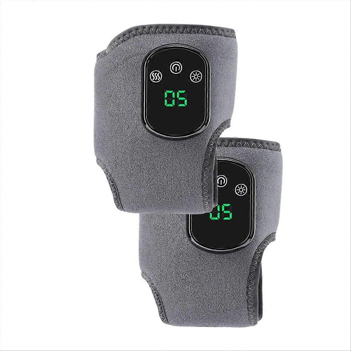 2PCS Electric Ankle Brace with Adjustable Hot Compress Vibration