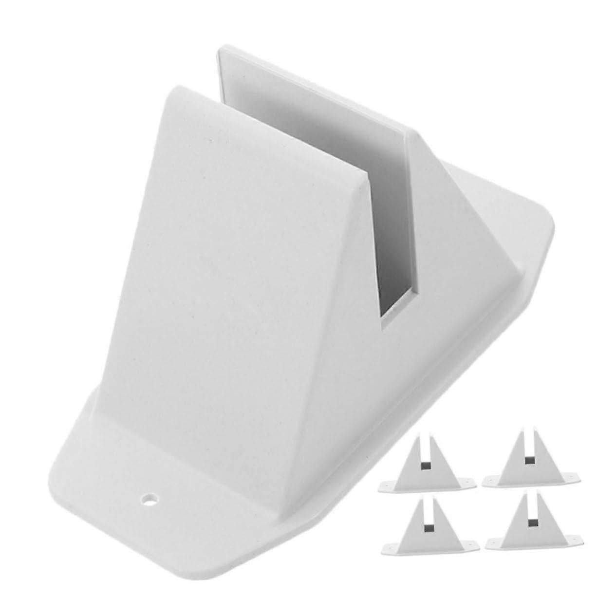 Garden Fence Post Brackets 5pcs Plastic Supports Rust Quick Install for Border Edging