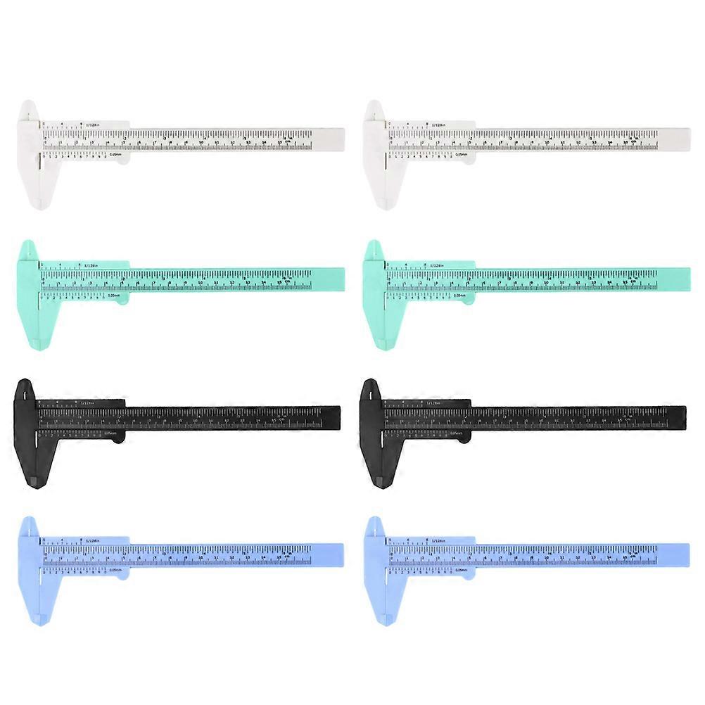 Mini Caliper Plastic Vernier Caliper for Measuring Use 16Pcs Pack