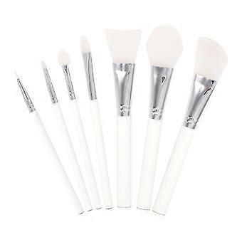 7PCS Woman Cosmetic Brush Acrylic Handle Brush Head Facial Mask Makeup Brush