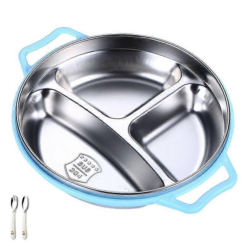 Stainless Steel Cute Children'S Divided Plate