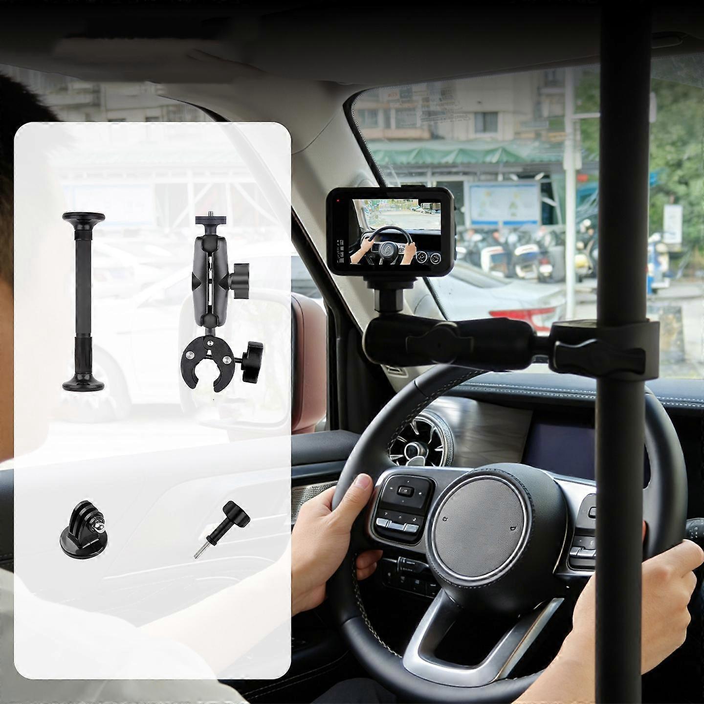 In-Car Stand Pole Basic 4 in 1 Set with Crab Clip