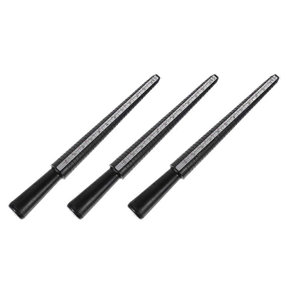 Ring Sizer Plastic Ring Measuring Rod for Accurate Finger Size 3Pcs