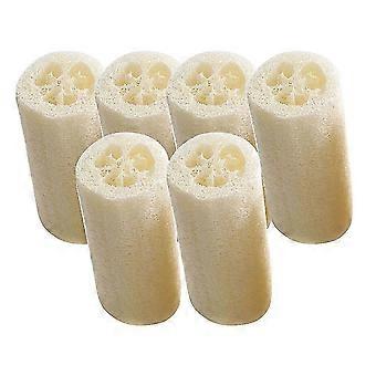 Natural Loofah Sponge Scrubber, 6Pcs Anti-oil Handmade for Kitchen & Bath