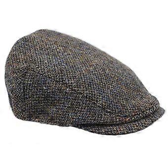 Highland Harris Tweed Flat Cap ZH014 Grey