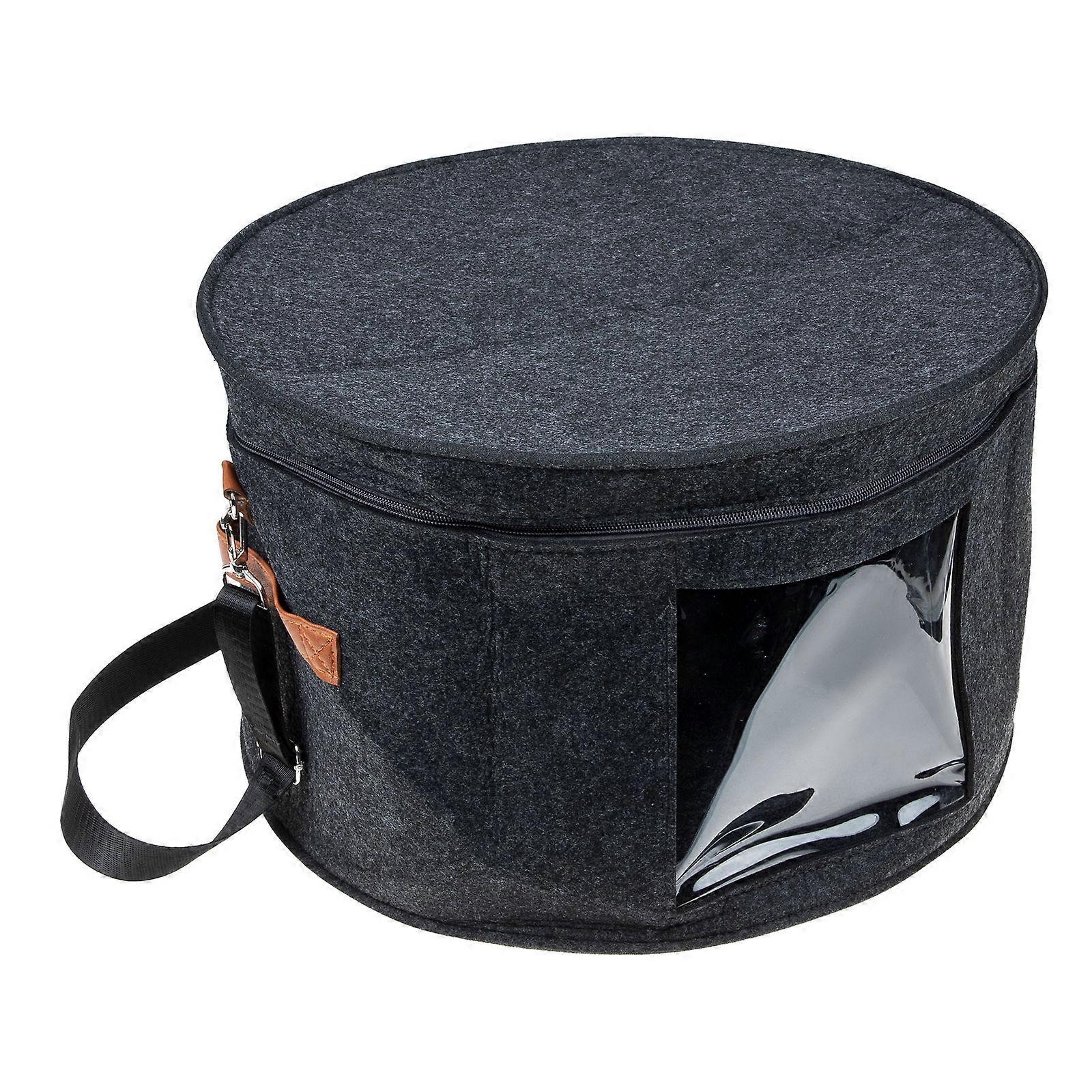 Hat Storage Boxes Felt Household Hat Box for Storage with Multiple Uses