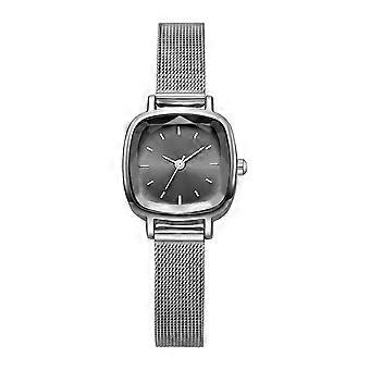 Square Mesh Band Wristwatch – Unisex Retro – for Work & School Everyday