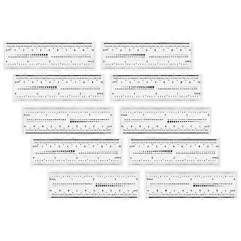 10szt Linijki do manicure Linijki pomiarowe Miękkie linijki Wielofunkcyjne proste linijki