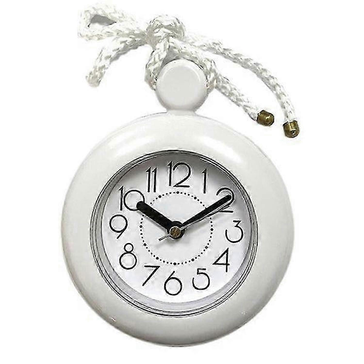 Waterproof bathroom clock wall clock can be hung with