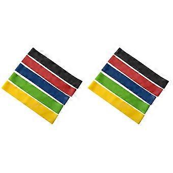 10X Rubber Resistance Bands Set for Men and Women 5 Different Resistance Levels Elastic Band for Booty Legs Training 2026