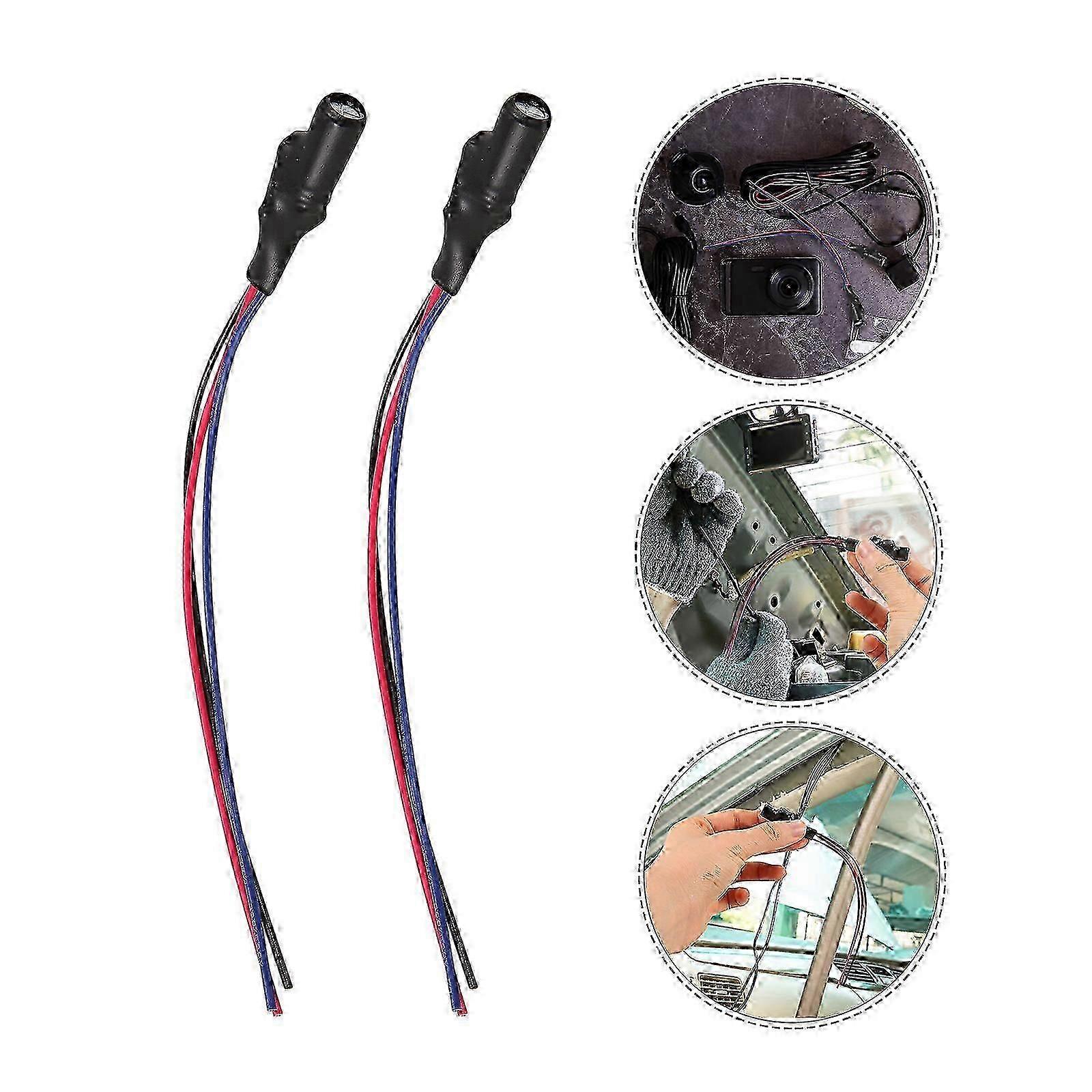 4Pcs Capacitor Filter Wire Cable compatible with Car Rear View Reverse Back Up Camera