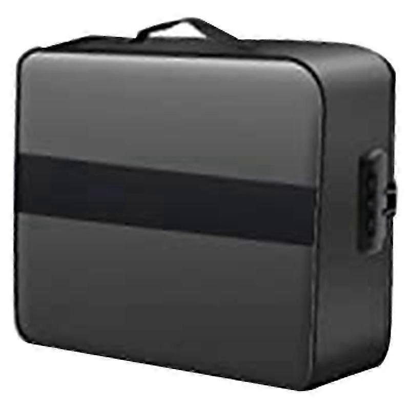 Fireproof Moisture-Proof Lockable Document Bag, 3-Layer A4 A5 Laptop Organizer with Combination Lock for Travel, Black