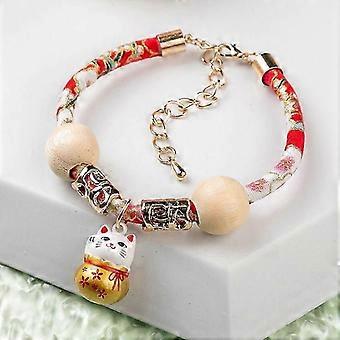 Collar for Pet Cat - Kitten Collar with Cedar Bead - Animals Neck Decoration All-Day Wear for Living Room Yard Walking Training Holiday Photographyr
