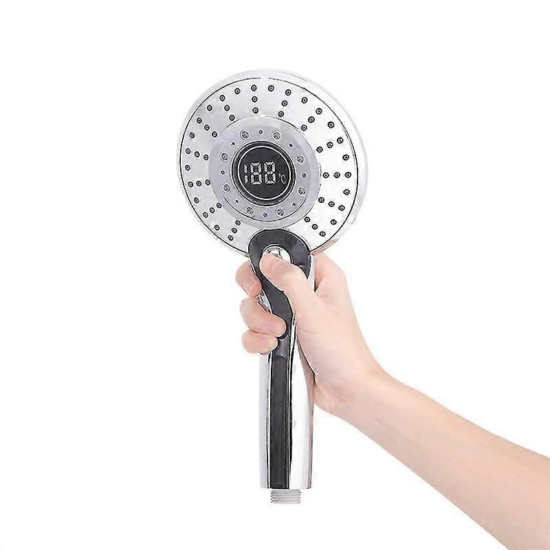 Shower Head With Led Light Digital Temperature Control 3 Mode