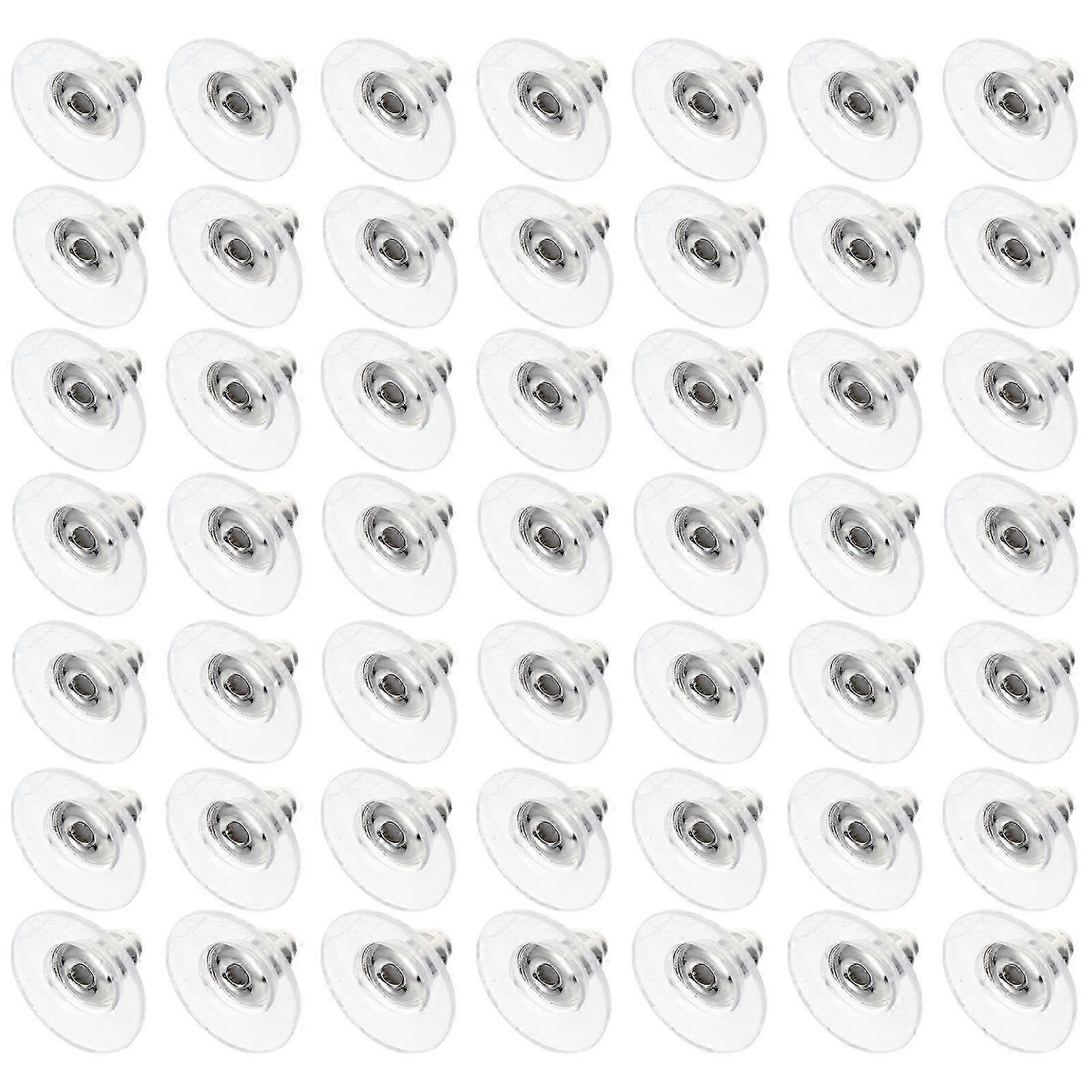 100Pcs Backs compatible with Studs Earring Backings Earring Safety Backs compatible with Studs