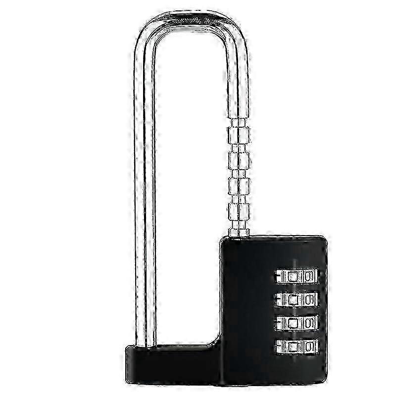 Combination Padlock Outdoor, Waterproof Heavy Duty Padlock with Code, Multifunctional Adjustable Long Padlock-