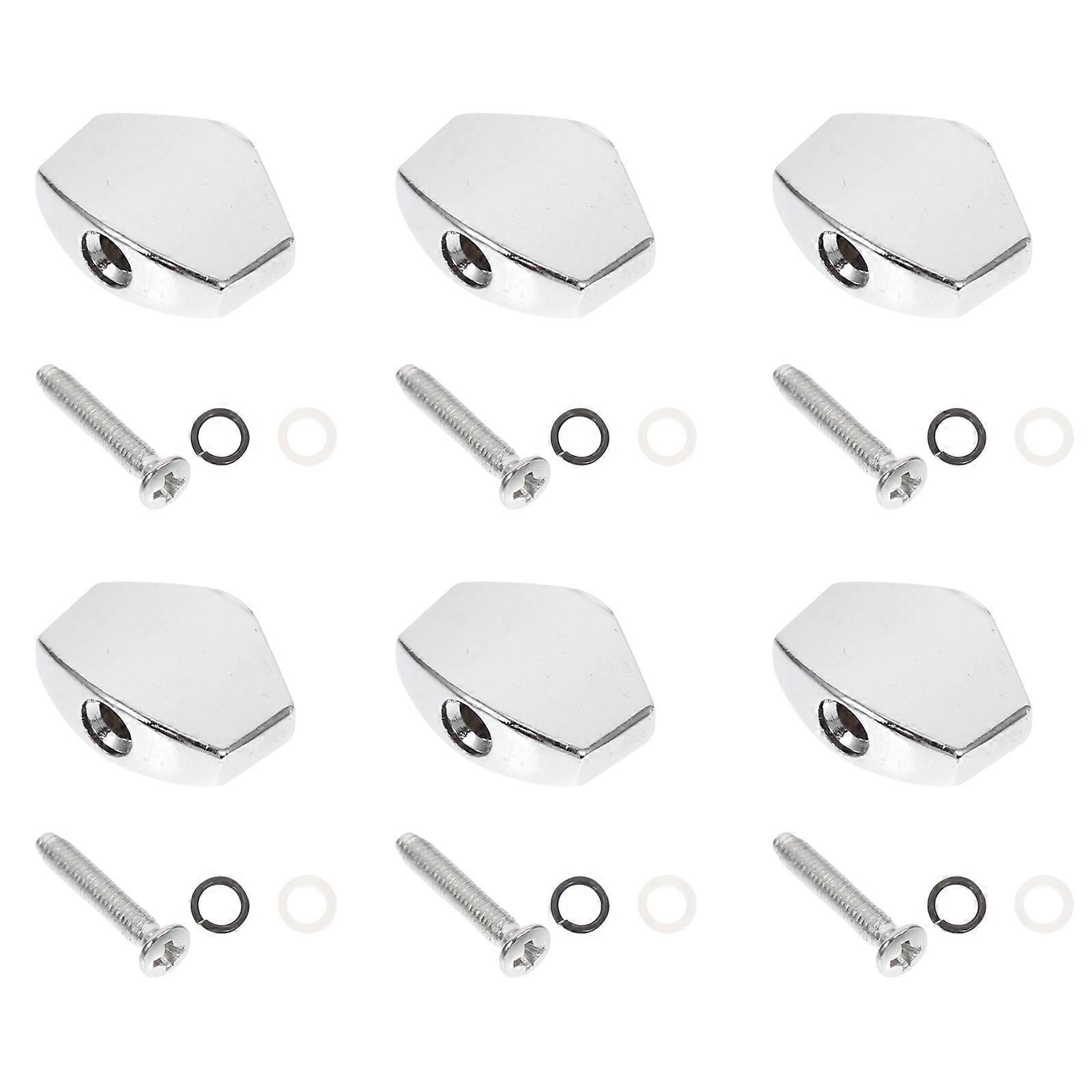 6 Sets Tuner Caps for Stringed Instruments Sturdy String Guitar Tuner Handles