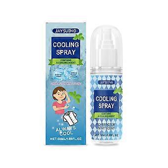 Cooling Body Spray for Summer  Portable Refreshing, Non-Sticky Cooling Mist with Moisturizing Formula