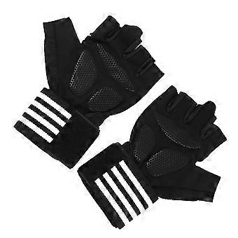 Outdoor Half Gloves for Weightlifting 1Pair with Wrist Support