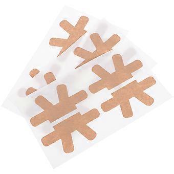 12pcs Ingrown Toenail Corrector Stickers Toe Nail Care Patches (Light Brown)