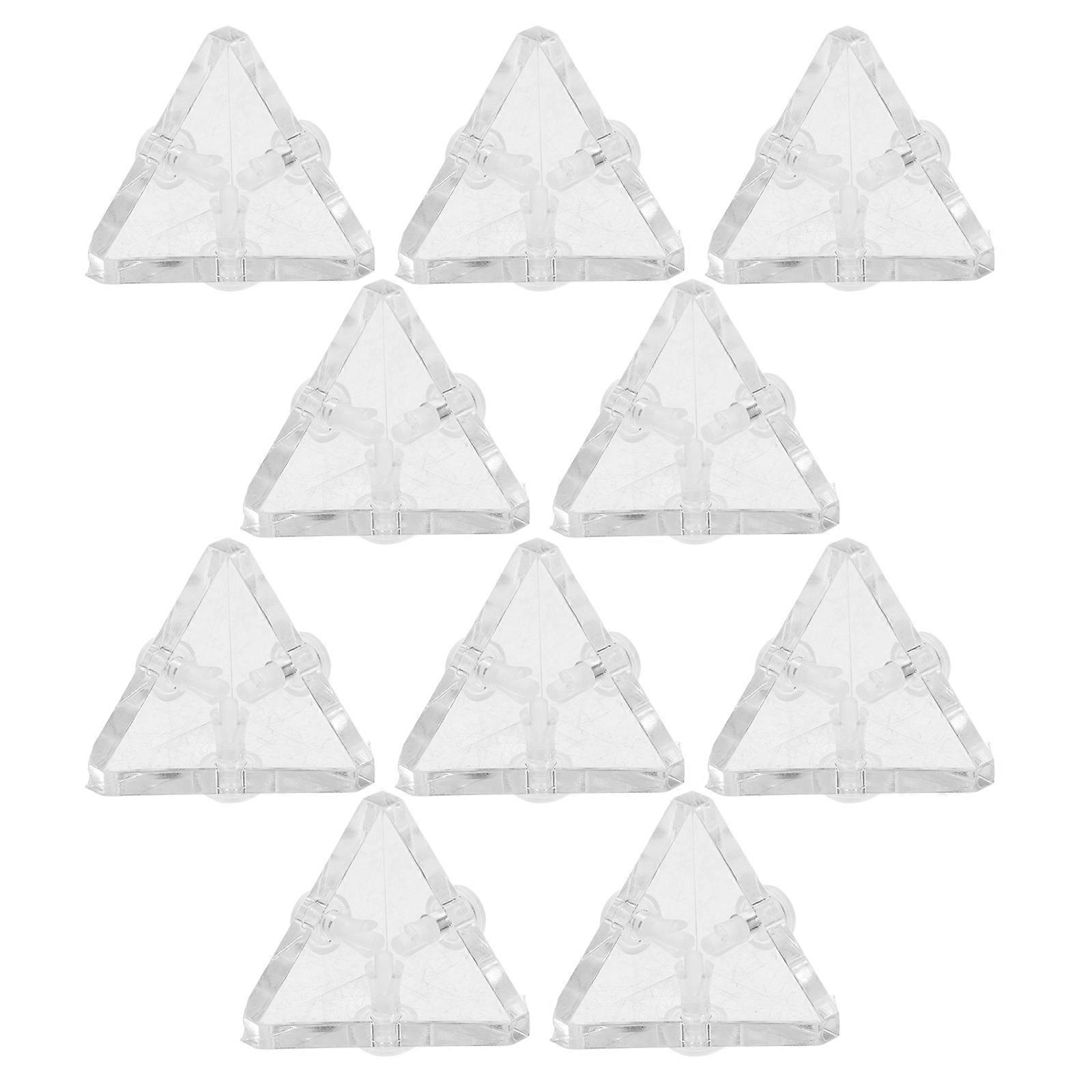 Acrylic Corner Braces Transparent Brackets for Box Use 40Pcs Set
