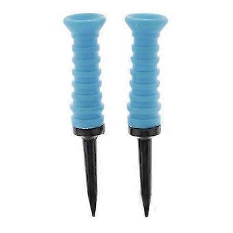 2 Pack Plastic Golf Tees, 82mm Dual-Layer Design compatible with Low Wind Resistance, Practice Training