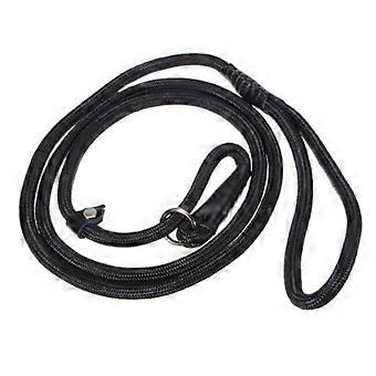 Black Pet Dog Leash for Walking Nylon Adjustable Loop Training Lead Collar