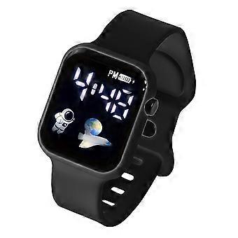 LED Digital Watch Stylish Square Shockproof Sporty Design Student Sport Personality Accurate Digital Watch