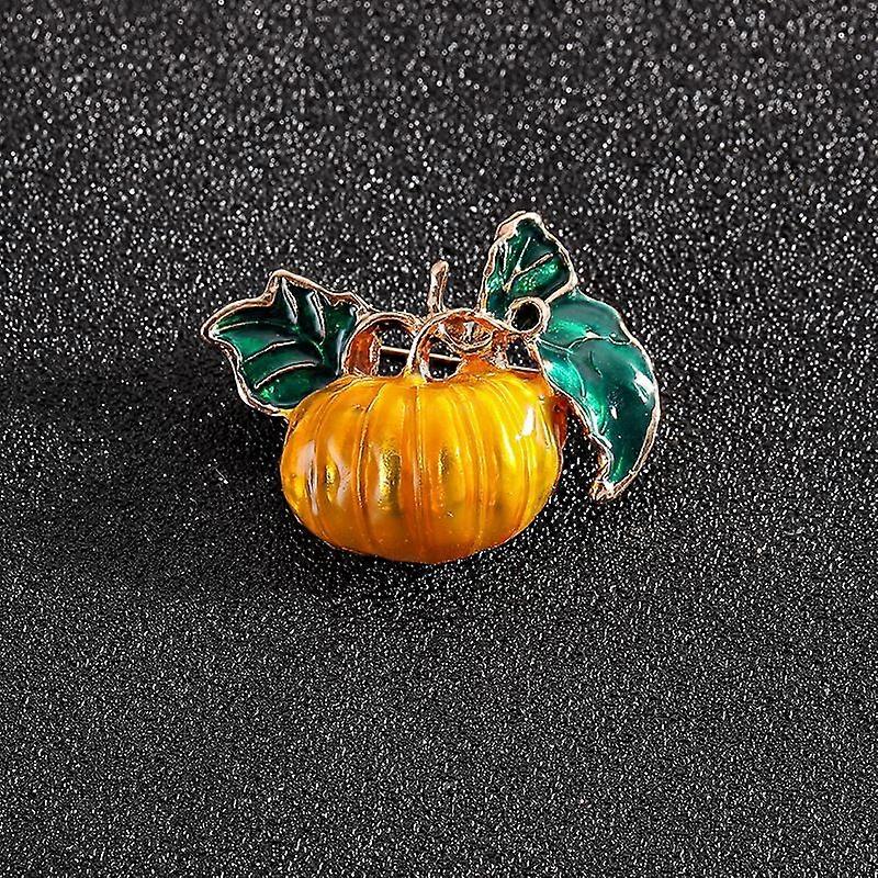 Halloween pumpkin brooch