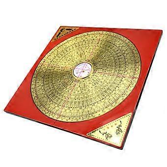 Yellow Brass Chinese Compass Decorative Compass for Hiking