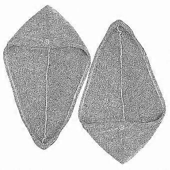 2-Pack Soft Coral Fleece Hair Drying Cap Absorbent Bath Towel Wrap for Hair Care -T