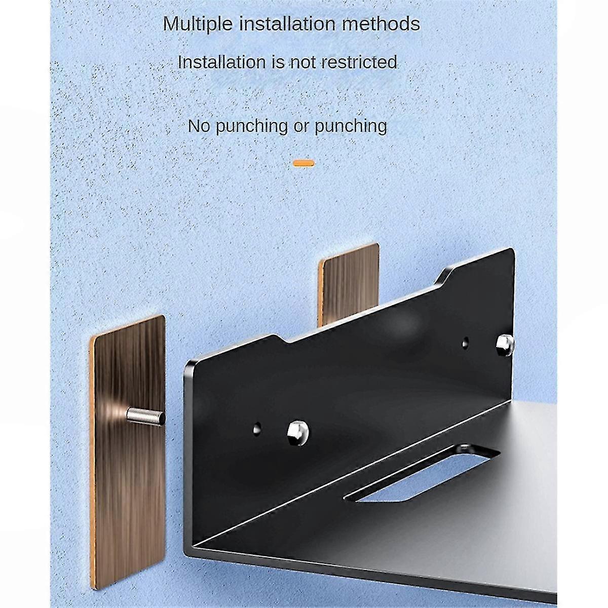 Space-Saving Wall Mount Floating Shelf Storage Rack for TV, Projector, Speaker, Camera