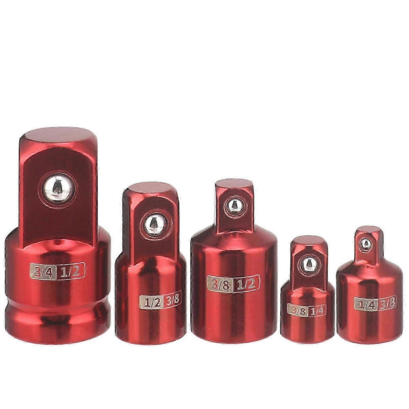 1/4, 3/8, 1/2' SAE Socket Adapter, Impact Driver & Wrench Conversion Kit, Cr-V Steel Socket Reducer Locking Socket Adapter Set