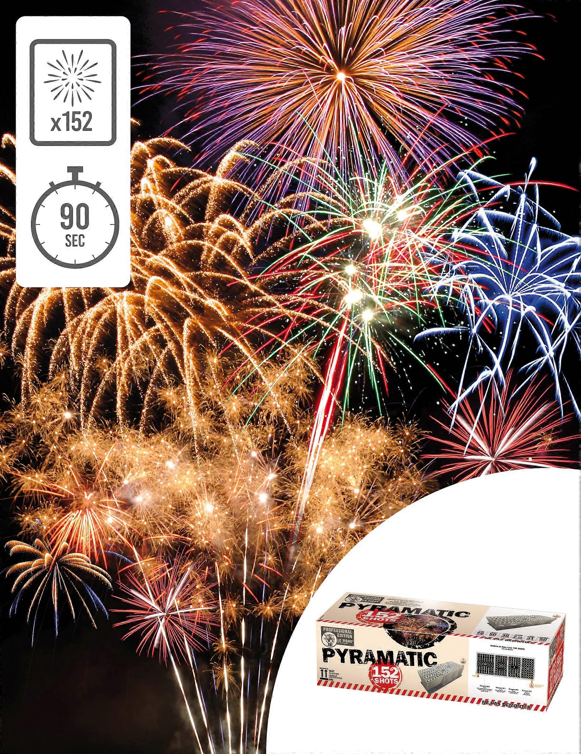 Feu d'artifice Professional Edition Pyramatic® 152 tirs 90 sec