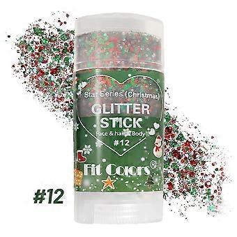 Glitter Body Paint Stick for Face, Hair & Body, Shimmer Sequins Makeup Cream, Concert Festival, Halloween Party, Stage
