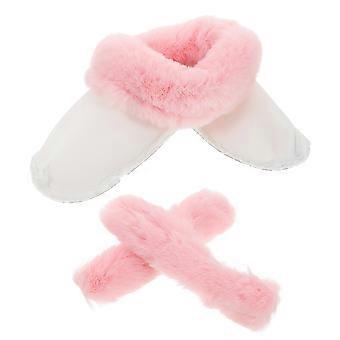 Pink Removable Furry Liners for Clogs Providing Warmth Enhanced Comfort