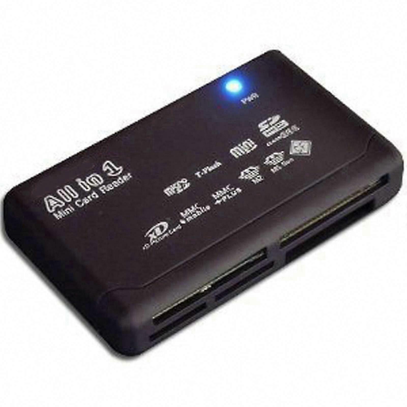 All-in-One USB Memory Card Reader for SD, SDHC, Mini, Micro, M2, MMC, XD, CF, MS