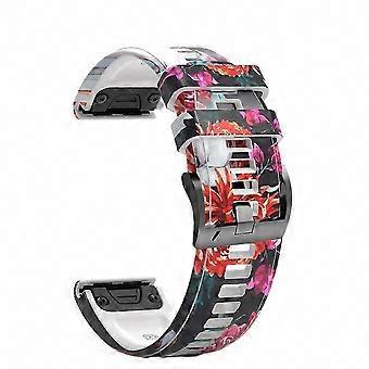 Watch Band 22mm Silicone Quick Release Compatible with Garmin Fenix 6 Pro 7 5X 3 HR