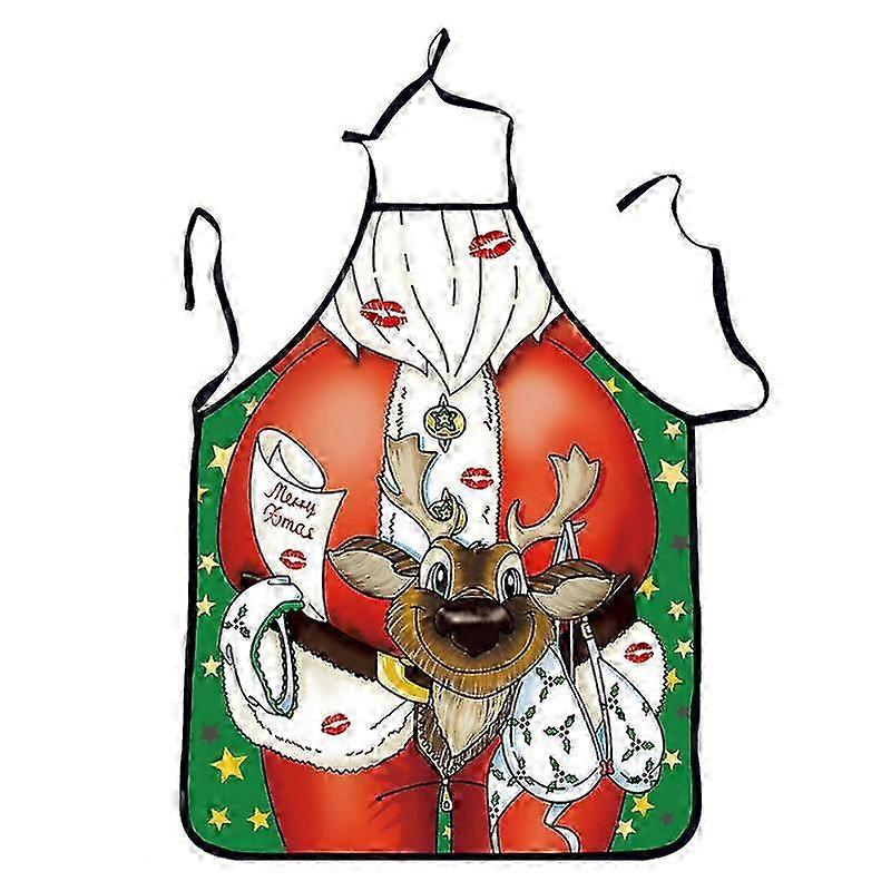 Large Santa Apron Polyester Festive