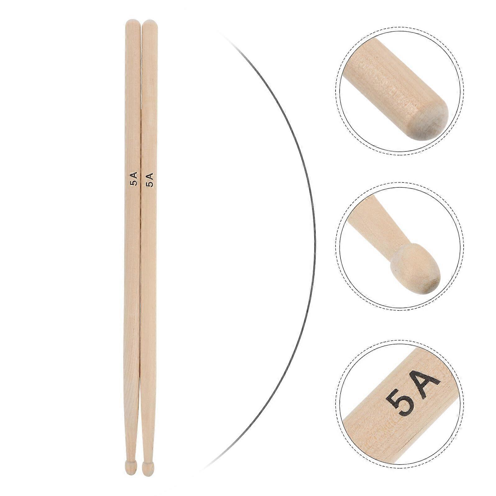 Maple Drumsticks Smooth Ergonomic Grip Lightweight Design for Beginners and Practice