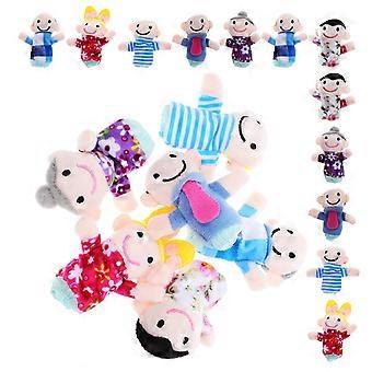 Early Education Finger Puppet Set for Storytelling 18Pcs Family Soft Hand Toys