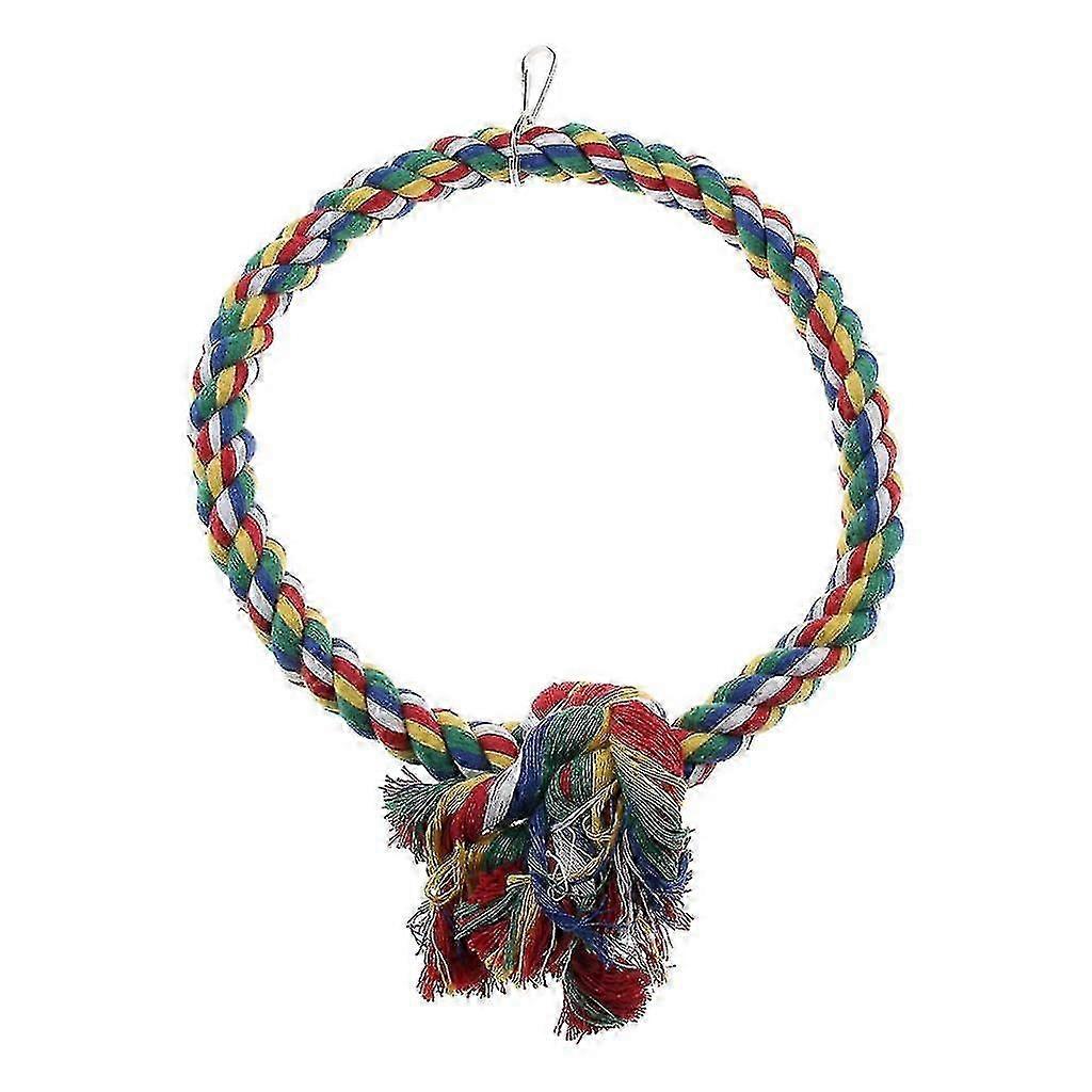 Cotton Rope Circle Swing For Birds