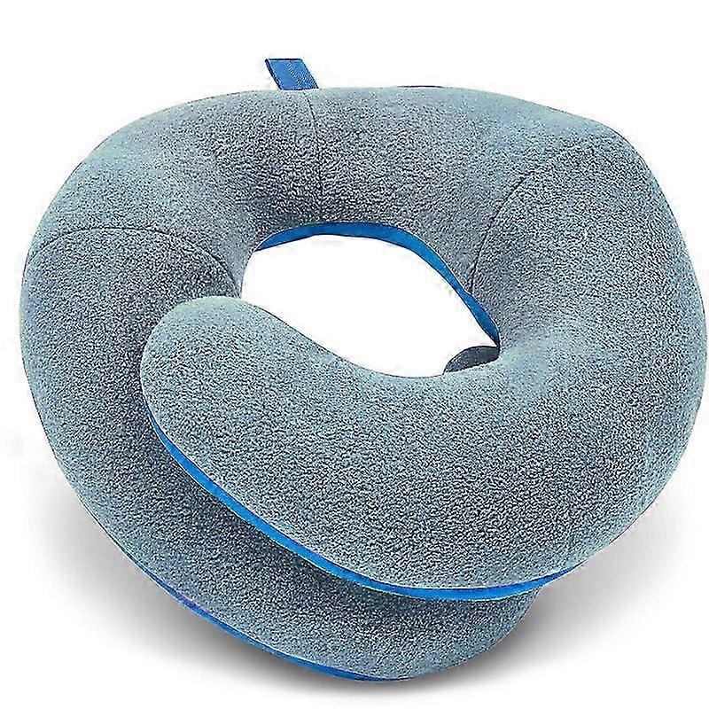 Triple-Adjustable Flat-Back Neck Pillow
