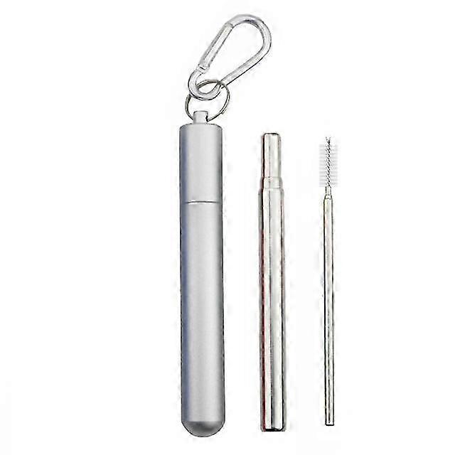 Portable 304 Stainless Telescopic Straw