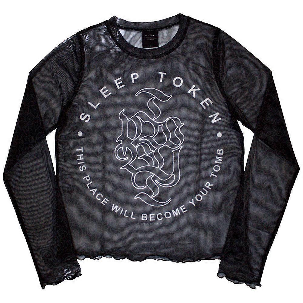 Sleep Token Tomb Mesh Crop Top