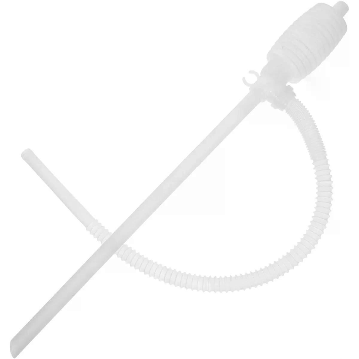 Portable Plastic Siphon Pump, Manual Hand Liquid Transfer