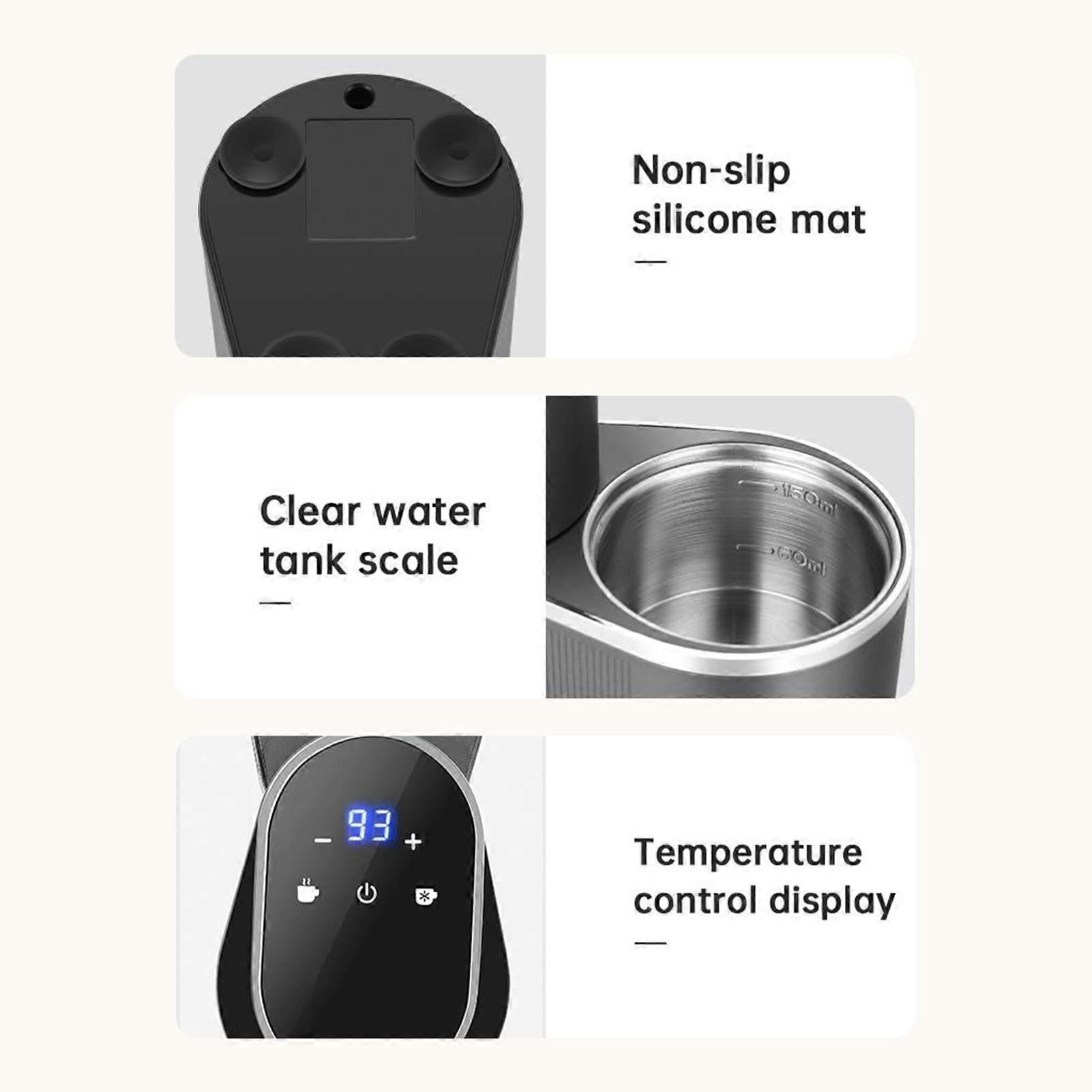 Portable Coffee Maker Machine 9 Bar Pressure Extraction Hot Cold Dual Brew with Touchscreen